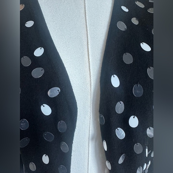 Sequin Black Cardigan - Medium - Picture 2 of 7